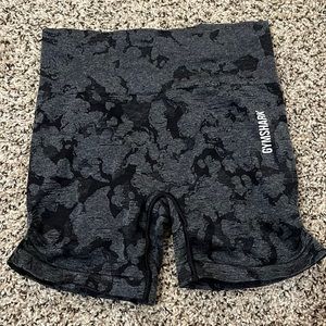 Gymshark Black Adapt Camo Seamless Shorts